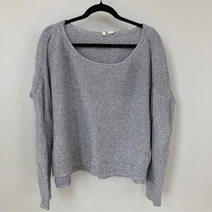 Moth Gray/White Oversized Sweater Size S